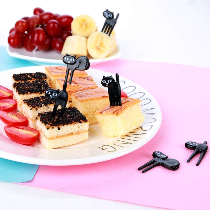 CKANDAY Set of 40 Lovely Animal Food Fruit Picks Forks, Mini Cute Cartoon Toothpick Sticks Decor for Kids Party Bento Lunch Box Sandwich Appetizer Pastry Decorative Cupcake Baby Dessert Cocktail - Image 4