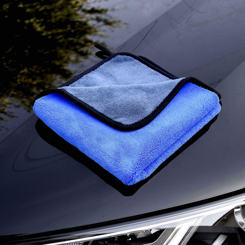 KMES Microfiber Towels for Cars 3 Pieces 500 GSM polishing Cleaning Home, car and Motorbike - 12 x 12 Inches (30x30cm) - Image 3