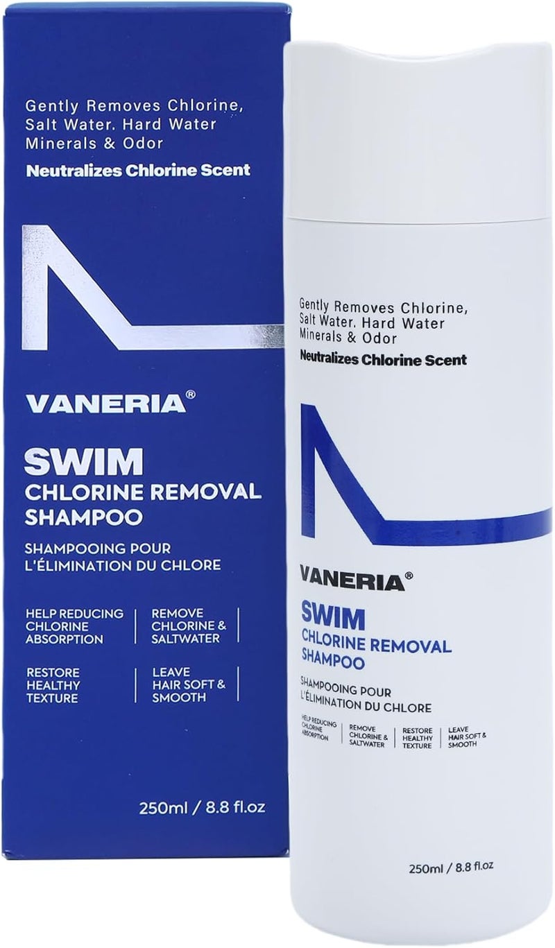 VANERIA 2in1 Swim Shampoo Chlorine Hard Water Removal PostSwim Hair Care Safe for Coloured Hair250ml88 fl oz