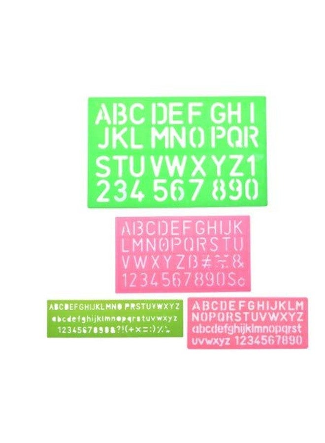 Arishto Arishto Alphabets, Lettering, Numbers Special Characters Stencil for Students (Set of 4, 7mm, 10mm, 20mm, 30mm-40mm) - Image 4