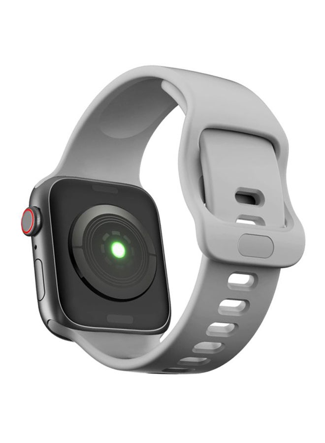 بيرفيي سوار بديل للساعة الذكية أبل سيريس 5/4/3/2/1 بمقاس 42/44 مم رمادي - Image 1