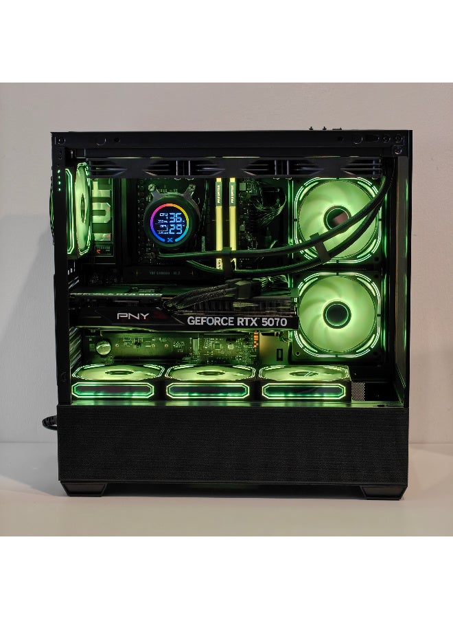 Mostech General Trading LLC AMD Ryzen 7-7800X3D up to 5.0 GHz | RTX 5070 Ti 16GB GDDR7 GPU | 32GB DDR5 RAM 6000Mhz | 1TB M.2 NVMe SSD | Liquid Cooler 360mm | WiFi Ready | Windows 11 Pro BLACK - Image 2