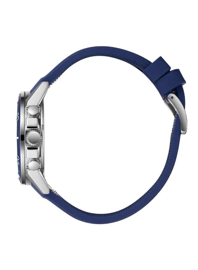 بيفرلي هيلز بولو كلوب BEVERLY HILLS POLO CLUB BP3730X.399 Men's Multi Function Display Watch & Silicone Strap Dark Blue