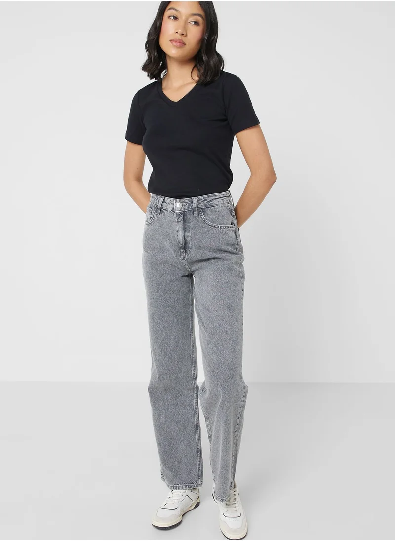 DeFacto Woman 90'S Wide Leg High Waist Jeans