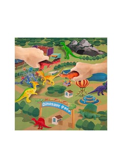 Dinosaur Toys Set, 70 x 80CM Soft Play Mat with 24Pcs Realistic Looking Dinosaurs Including T-Rex, Triceratops, Velociraptor, for Boys Girls Indoor Outdoor Playset to Create a Dino World, G7360 - pzsku/Z470E09F99E504D3303F0Z/45/_/1689067349/be9d9a46-dd56-4ac2-a75d-4501f0a06652