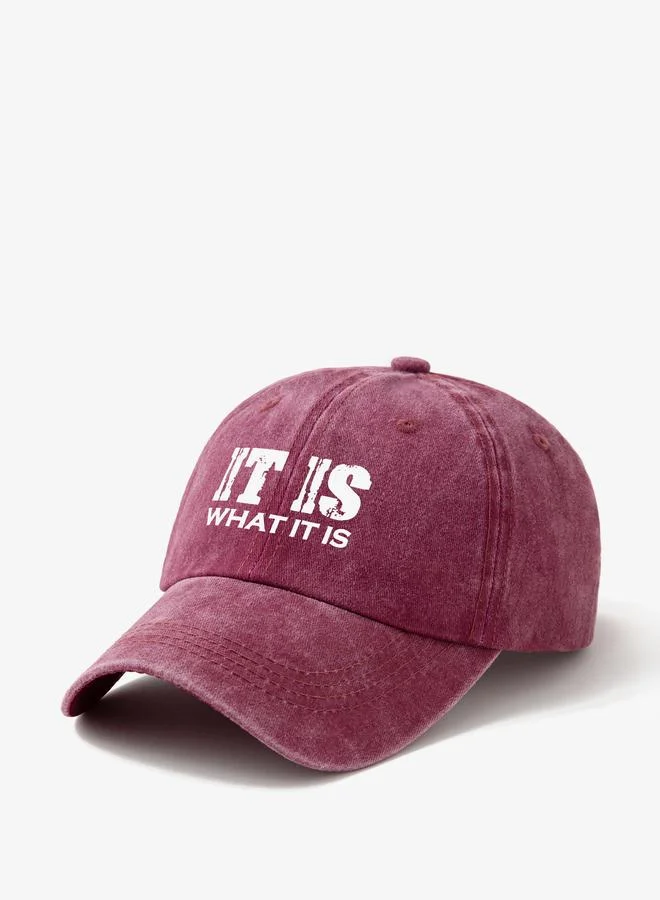 تايك تو قبعة بيسبول مطبعة بشعار