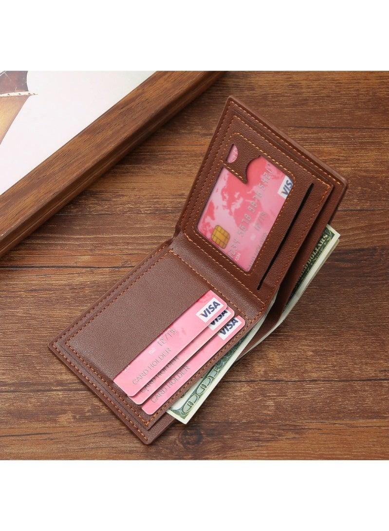 Wallet for Men, Slim Credit Card Holder Slots, Leather Thin Men's Money Pocket  - Image 3