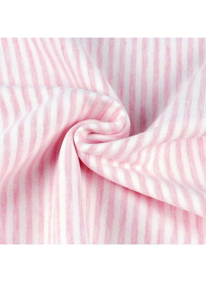 Zenssia Organic Cotton Toddler Pillowcase/Travel Pillowcase Pack of 2 Set 13x18 Inches with Envelope Closure - Soft & Breathable Baby Pillow Case Cover Pink Stripe - Image 5