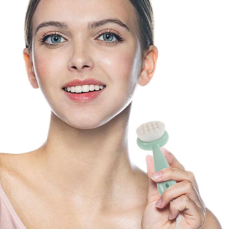 Soft Facial Cleansing Brush Manual Exfoliator for Blackhead Removal and Deep Skin Cleansing Makeup Remover - Image 5