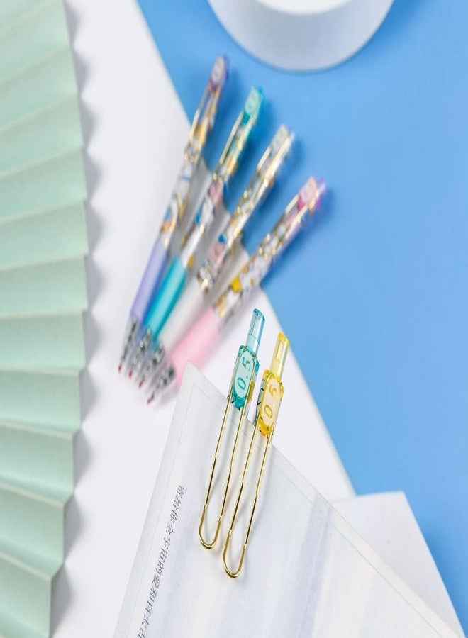 ويش كي مجموعة أقلام جل بلاستيكية قابلة للسحب من WISHKEY للأولاد والبنات، أقلام ناعمة لكتابة الملاحظات الصفية والمذكرات، هدية أدوات مدرسية للأطفال، حبر أزرق (مجموعة من 6 أقلام) - Image 3