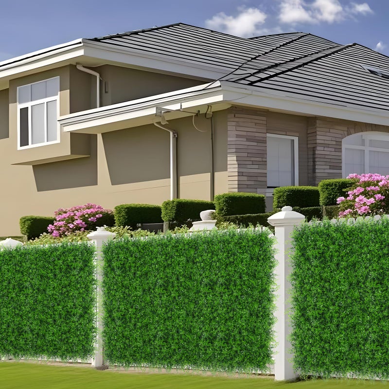 Grooy 40"x120"(33.33 SQFT) Artificial Hedge Grass Wall Roll Panels, Boxwood Panels, Greenery Wall Backdrop, UV Protected Privacy Fence Screen for Outdoor Indoor Wedding DÃ©cor - Image 5