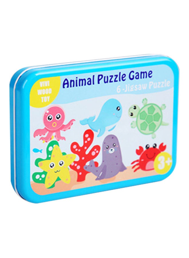 6-Piece Animal Puzzle Game Set