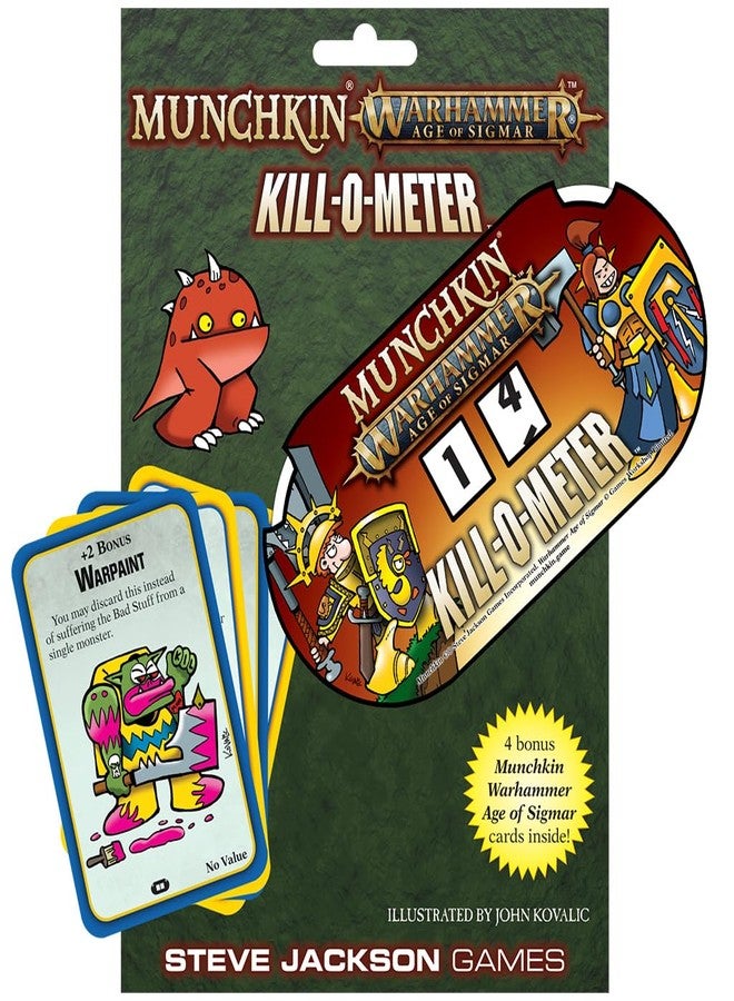 Steve Jackson Games Munchkin Warhammer Age of Sigmar Kill-O-Meter | Score Tracker | Level Counter | Munchkin Card Game Accessory | Card Game for Adults Kids & Family | Fantasy Roleplaying Game | from
