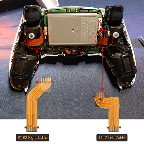 YWLRONG R2 L2 L1 R1 Flex Cable for Sony PlayStation 5 PS5 Controller Trigger Button Replacement (Left & Right) - Image 4