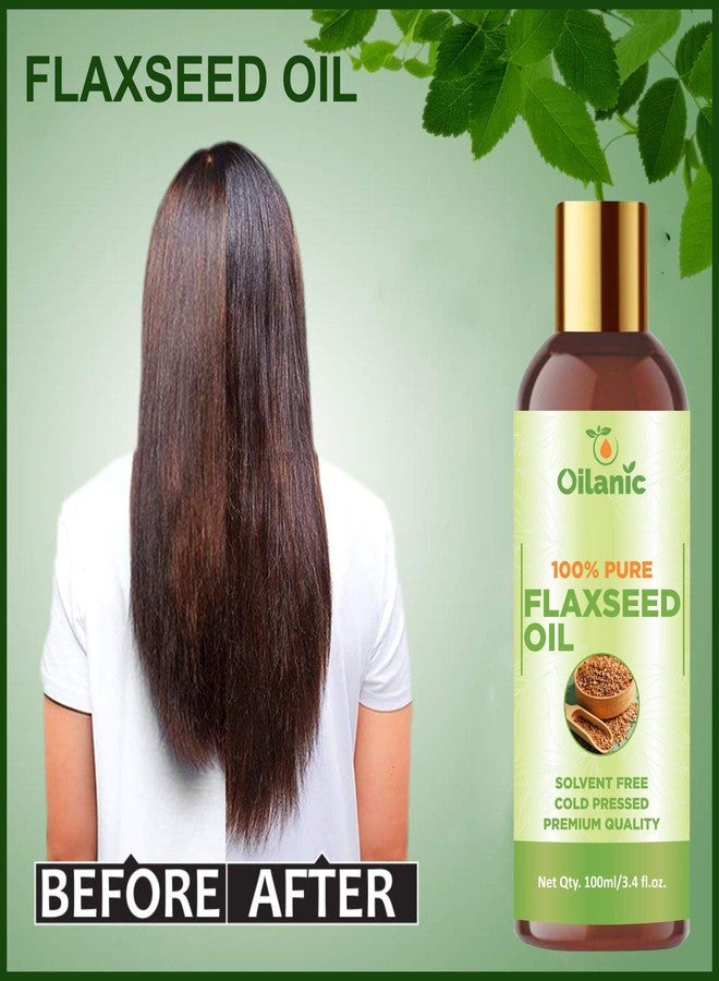 Oilanic 100% Pure & Natural Flaxseed Oil & Neem Oil Combo pack of 2 bottles of 100 ml(200 ml) - Image 4