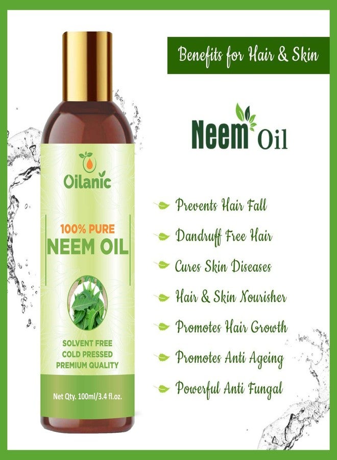 Oilanic 100% Pure & Natural Flaxseed Oil & Neem Oil Combo pack of 2 bottles of 100 ml(200 ml) - Image 5