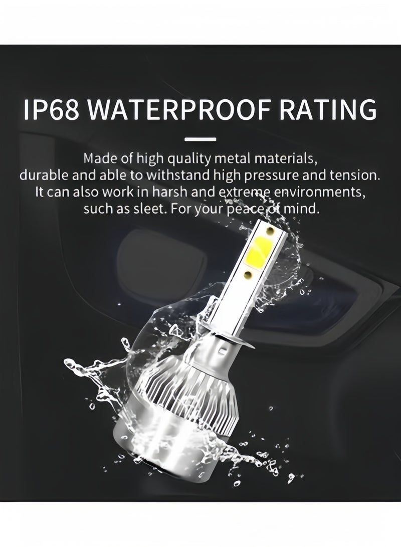 1PCS H1 Car LED Light Super Bright Auto Headlight Bulb Waterproof Car Fog Light Auto Auxiliary Lighting Accessories Compatible with Most Car Models - Image 5