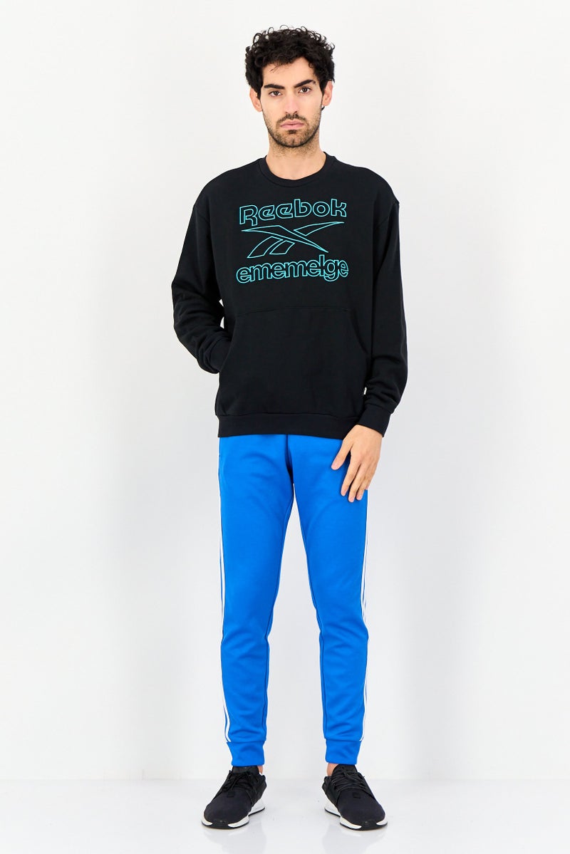 Reebok Men Sportswear Fit Long Sleeve Outdoor Sweatshirt, Black - Image 2