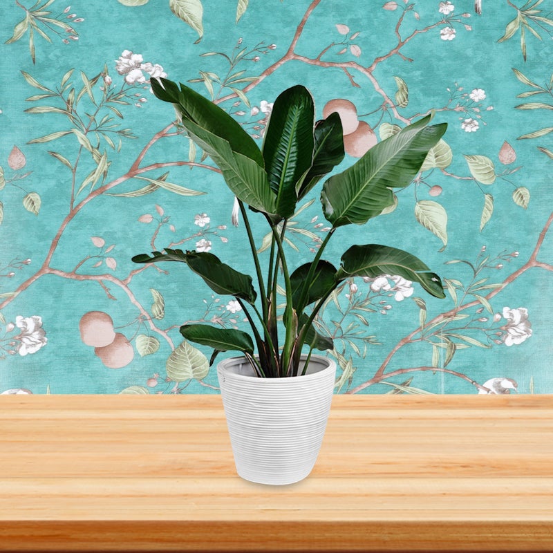 Green Floral Peel and Stick Wallpaper Vintage Flower and Birds Wall Paper Home Decor - Image 5