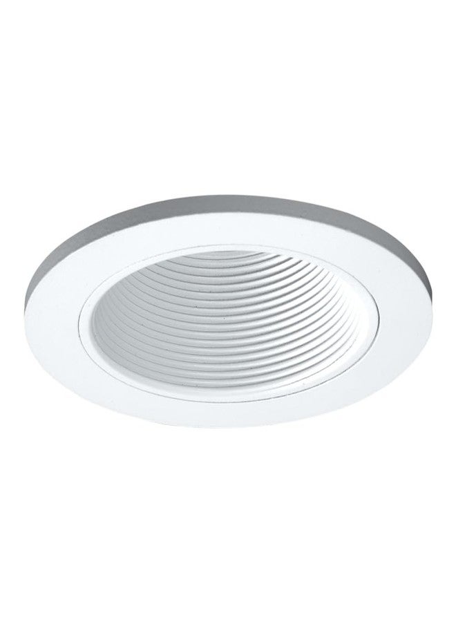HALO Recessed 3003WHWB 3-Inch 35-Degree Adjustable Trim with Baffle, White Trim, Black Coilex Baffle - Image 1