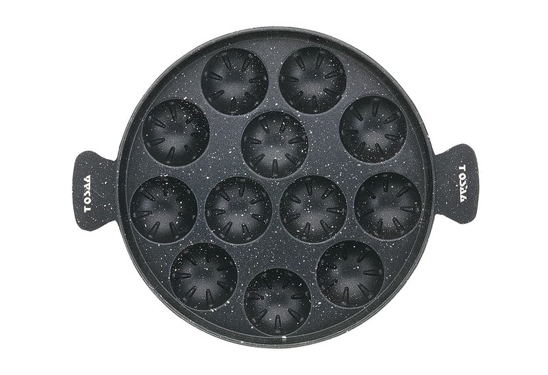 Tosaa Non Stick Grill Appam 12 Cavity Designer Gas Compatible, Color May Vary - Image 3