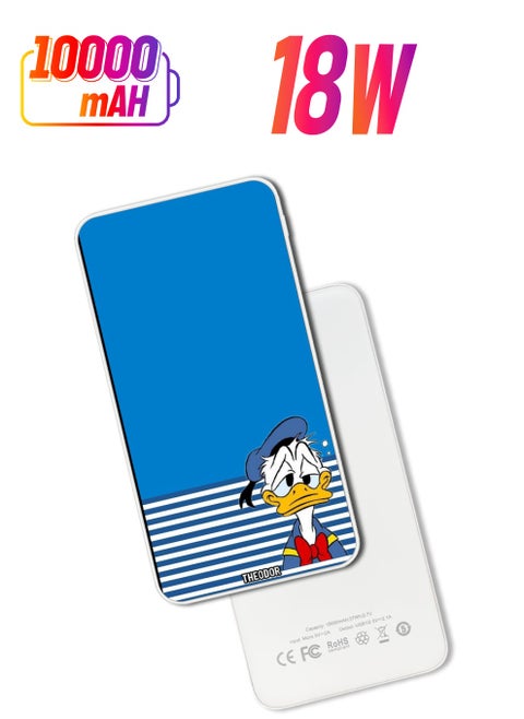10,000 mAh Super Fast Charging Ultra Compact Power Bank with Quick Charge & Power Delivery, Portable Charger For iPhone and Android Sad Donald