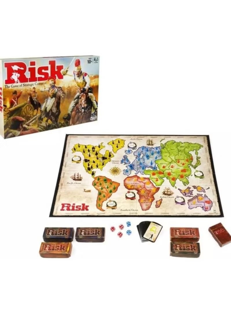 Risk Board Game, The Game of Strategic Conquest, Ages 10+, Classic World Domination Strategy Game - Image 1