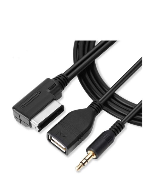 MDI AMI MMI Music Interface USB+ Charger Aux Cable for Audi A6L A8L Q7 A3 A4L A5 A1, Haofy 3.5mm Audio USB Socket AUX Adapter Cable Adapter Scart-HDMI to Scart Cable