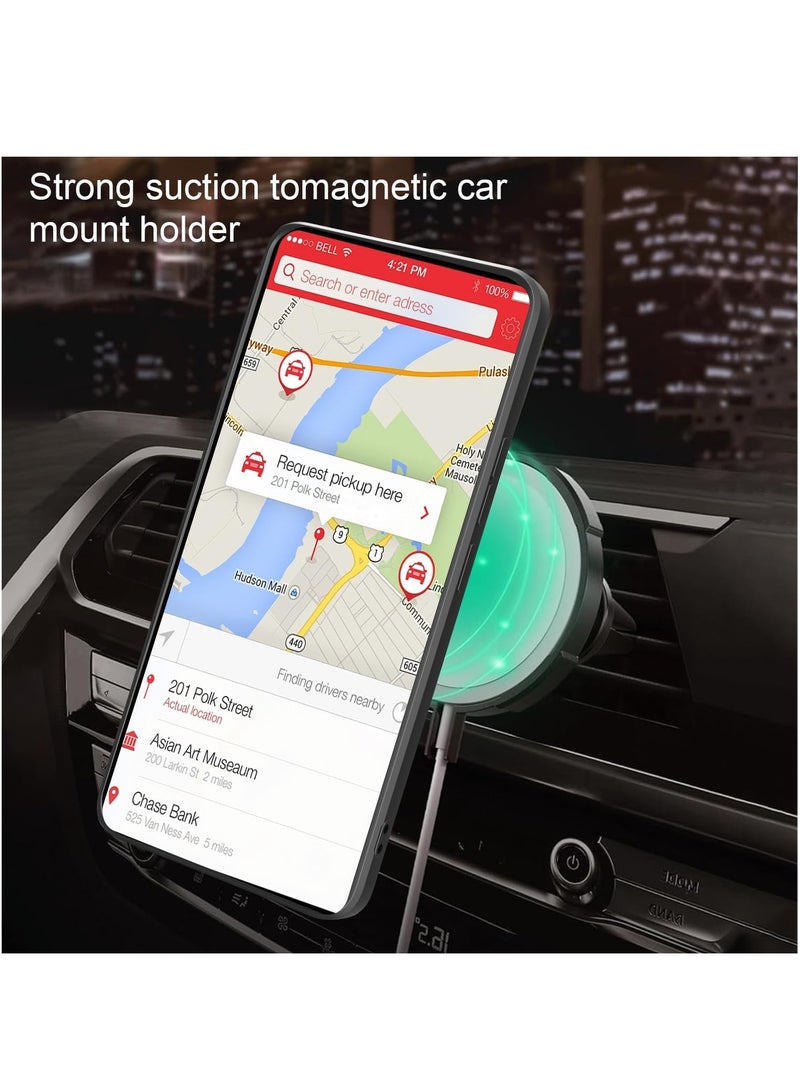 Fankalo [1+2 Sets] For Infinix Note 50s Case & Screen Protector Slide Camera Cover with Magnetic Car Mount 2 Pieces Tempered Glass Screen Protector - Image 2