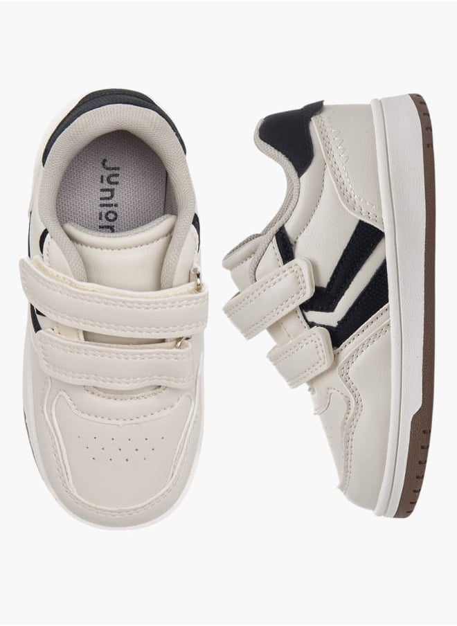 JUNIORS Boys Panelled Sneakers With Hook And Loop Closure  - Image 2