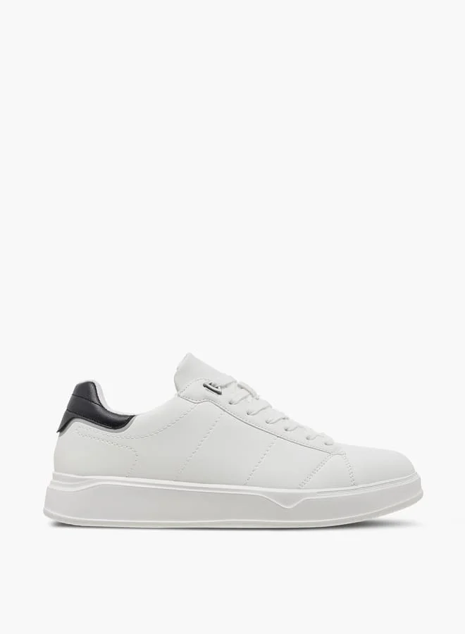 LBL by Shoexpress Men's Solid Ankle Sneakers With Lace-Up Closure