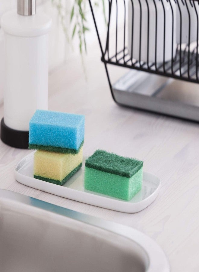 YORK Double-Sided Non-Abrasive Sponge 2-in-1 PAD for Kitchen, Sink & Bathroom Cleaning Scrubber - Size 9 * 6 * 2.9 CM, 10 Pieces, Pack of 2, Effective & Gentle Cleaning, Durable & High-Performance - Image 3