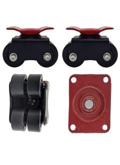 THOISEWELT THOISEWELT 4 Wheel Swivel Caster Wheel For Heavy Duty Revolving Moving 300kg Loding Capacity 2 Inche Wheel Size Sofa Trolly Bed Table Caster Wheel 4 Pieces  - Image 1