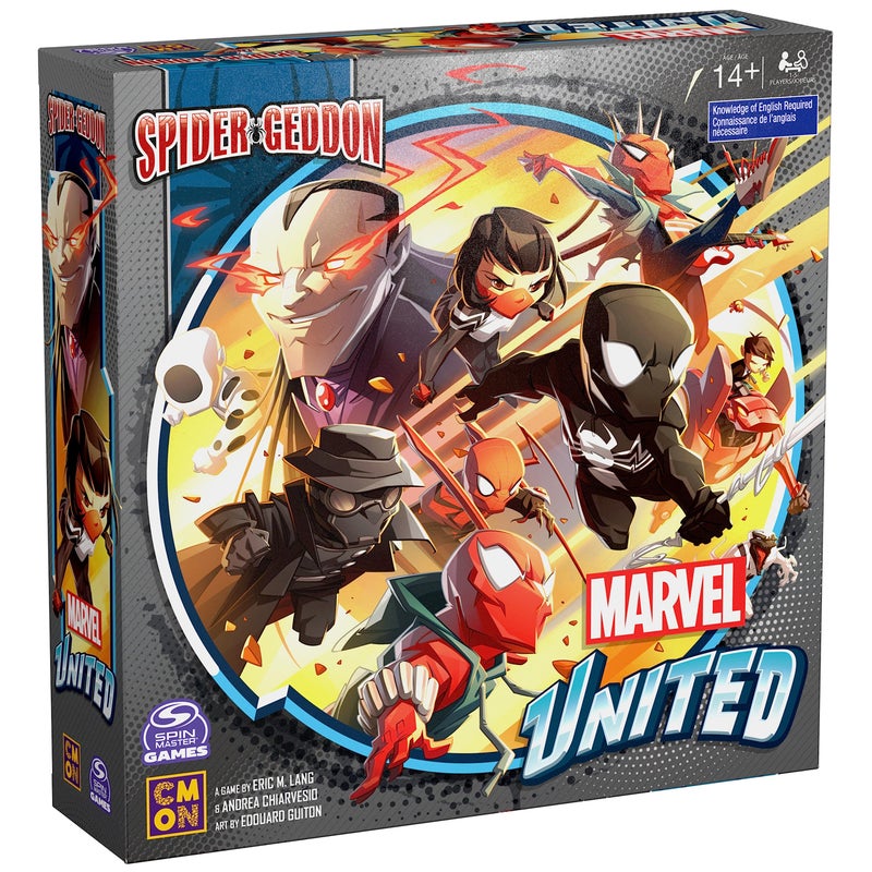 Spin Master Games, Marvel United: Spider-Geddon, Strategy Board Game, Collectible Spider Man Figurines, Easter Gift, 1-4 Players, for Ages 14 & Up - Image 1