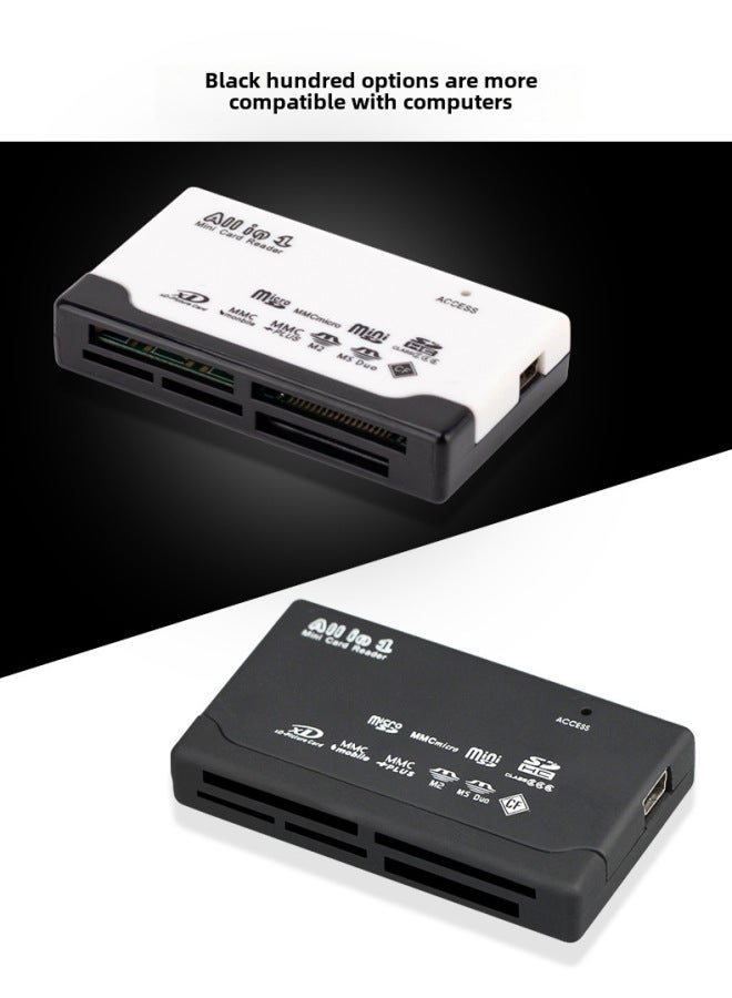 نيوترل قارئ بطاقات متعدد الوظائف بستة في واحد - قارئ بطاقات USB عالي السرعة لبطاقات SD و TF و MS لأجهزة الكمبيوتر - Image 1