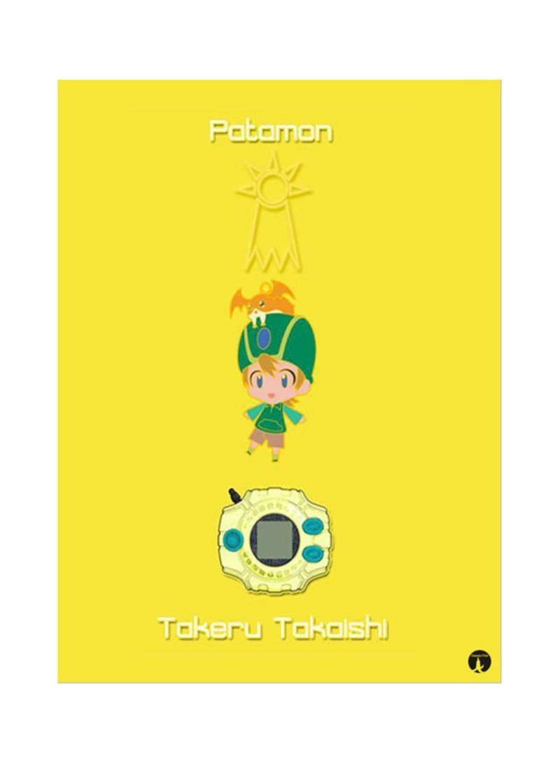 The Anime Digimon Mouse Pad Yellow