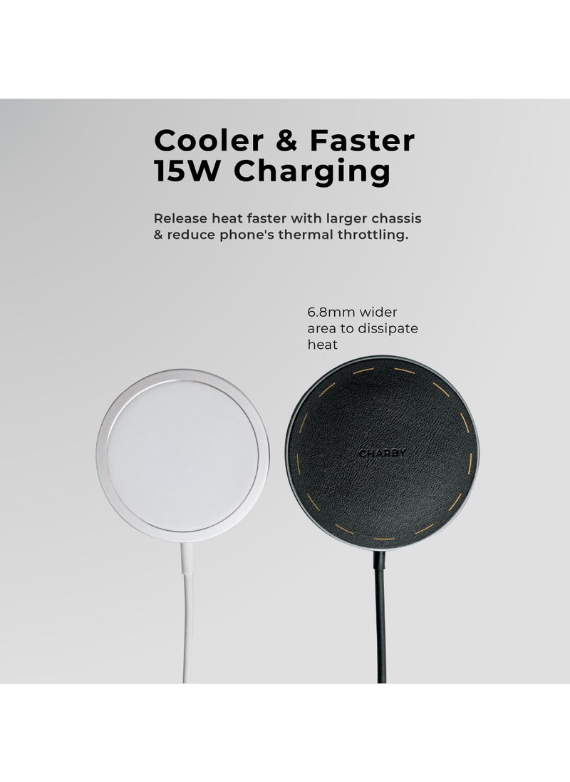 Charby - Charby Orbit Wireless Charger 2 Magnetic Stackable 15W Fast MagSafe Wireless Charger - Image 1