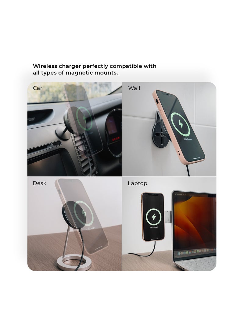 Charby - Charby Orbit Wireless Charger 2 Magnetic Stackable 15W Fast MagSafe Wireless Charger - Image 1