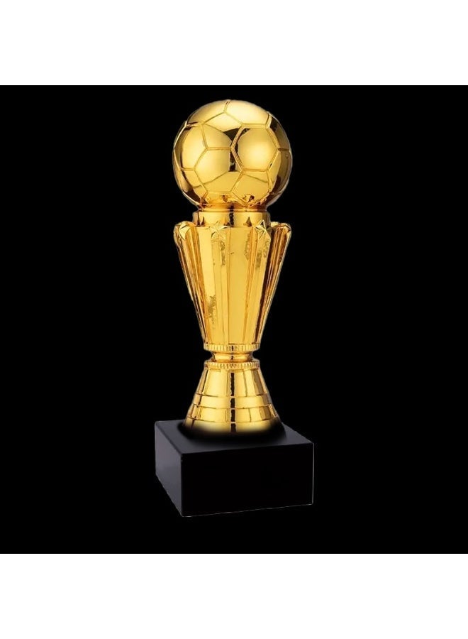 كأس كرة قدم ذهبي فاخر مع قاعدة سوداء - درع تكريمي للمسابقات والجوائز الرياضية - Image 2