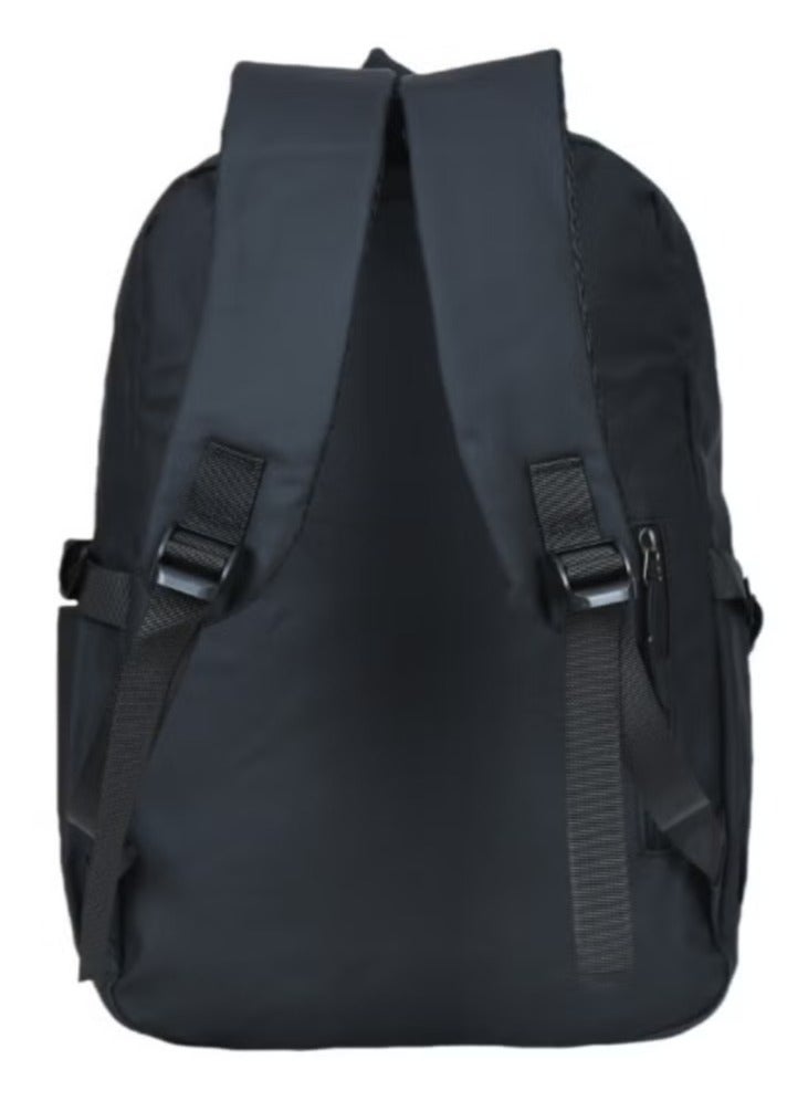 فيبتور حقيبة ظهر مقاس 17 بوصة - حقيبة ظهر للكمبيوتر المحمول للجنسين للسفر والمدرسة والعمل أنيقة ومتينة وواسعة باللون الأسود - Image 4