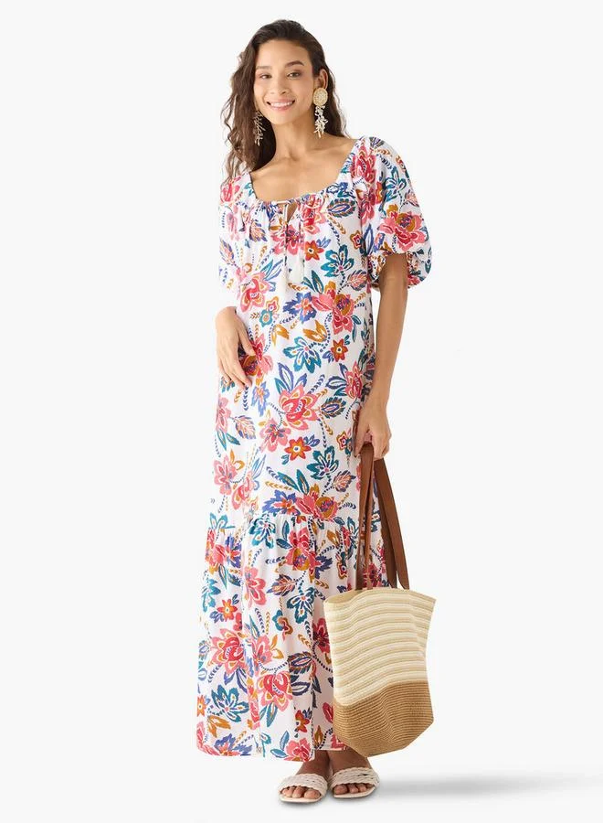 Splash FAV Floral Print Maxi Dress