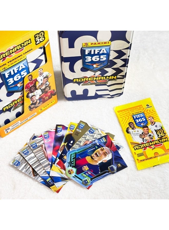 Panini FIFA 365 Adrenalyn XL 2026 Collector Tin Set, 36 Official Football Trading Cards with 3 Limited Edition Rare Cards, Sports Star Collectible Cards Gift Box for Fans & Collectors - Image 3