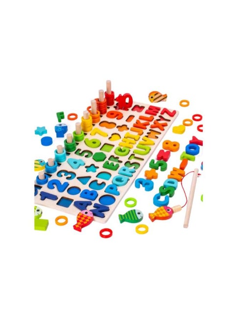 Montessori Toys - Colorful Geometric Sets -5*1 - Multi-color CODE / S15-740