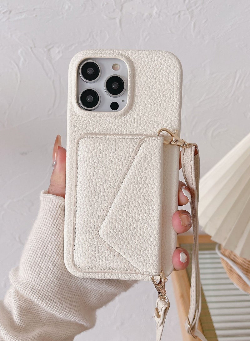 Suteni Back Cover Card Slots Leather Phone Case for iPhone - Image 1