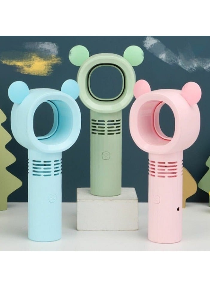 Portable Mini Bladeless Handheld Fan USB Rechargeable - Image 1