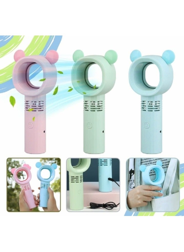Portable Mini Bladeless Handheld Fan USB Rechargeable - Image 2