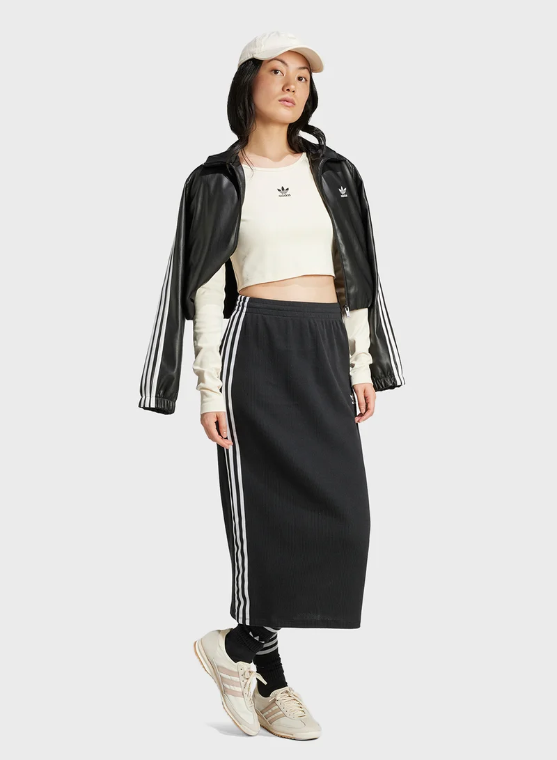 adidas Originals Essentail Ribbed Cropped Top