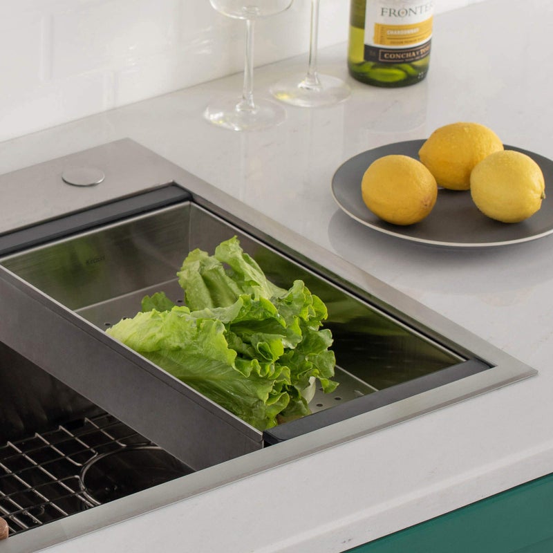 KRAUS Stainless Steel Colander for Workstation Kitchen Sink, CS-6 - Image 4