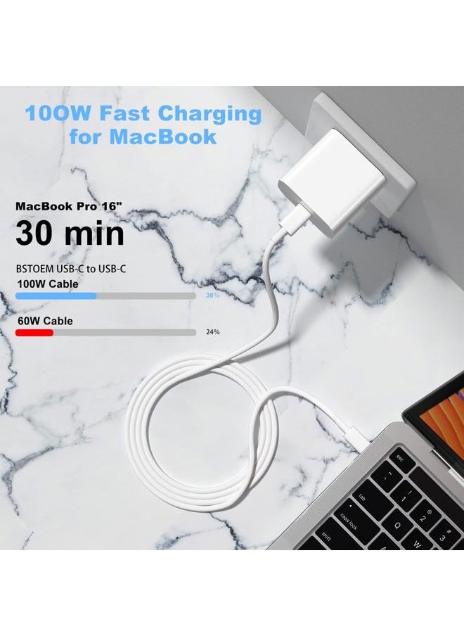 BSTOEM - 2Pack for Apple USB C to USB C Charging Cable 10ft 100W, Long Fast Charger Cord for iPhone 15/16,15/16 Pro,15/16 Plus,15/16 Pro Max, for MacBook Pro/Air,for IPad Air 4/5,Mini 6/Pro 12.9/11 USB Type C - Image 1