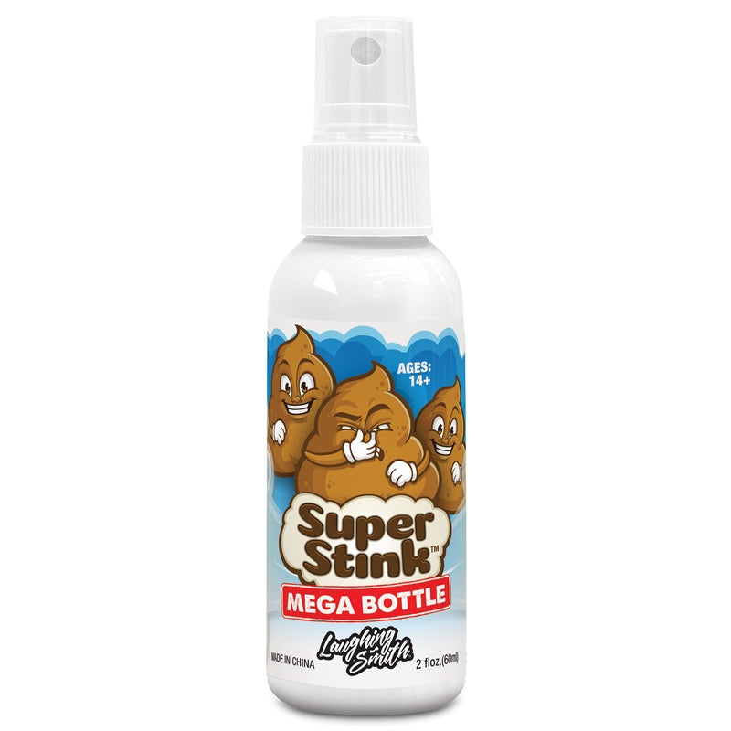 Laughing Smith SUPER STINK (Mega Size 60ml) - Fart Spray - 'Insanely Strong' Extra Potent Stink - Fake Poop Smelling Prank Stuff - Smells Like Super 'Bad' Gas - Great Gag Gifts, Stocking Stuffers & Fun Party Favors - Image 2